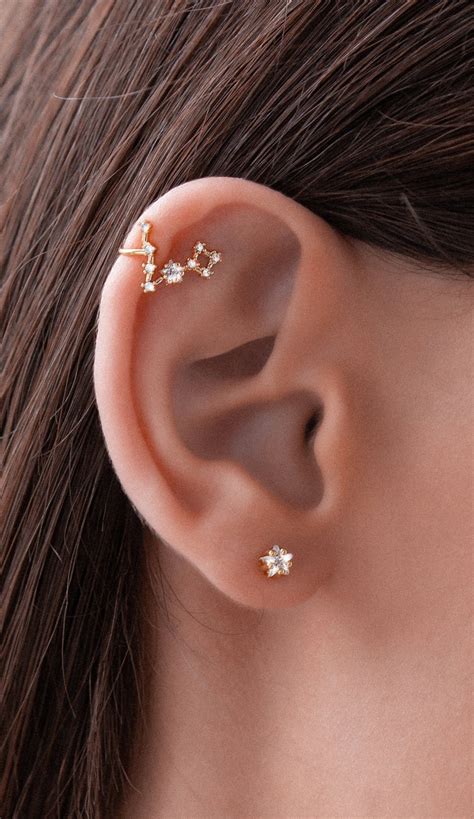 pisces constellation earrings